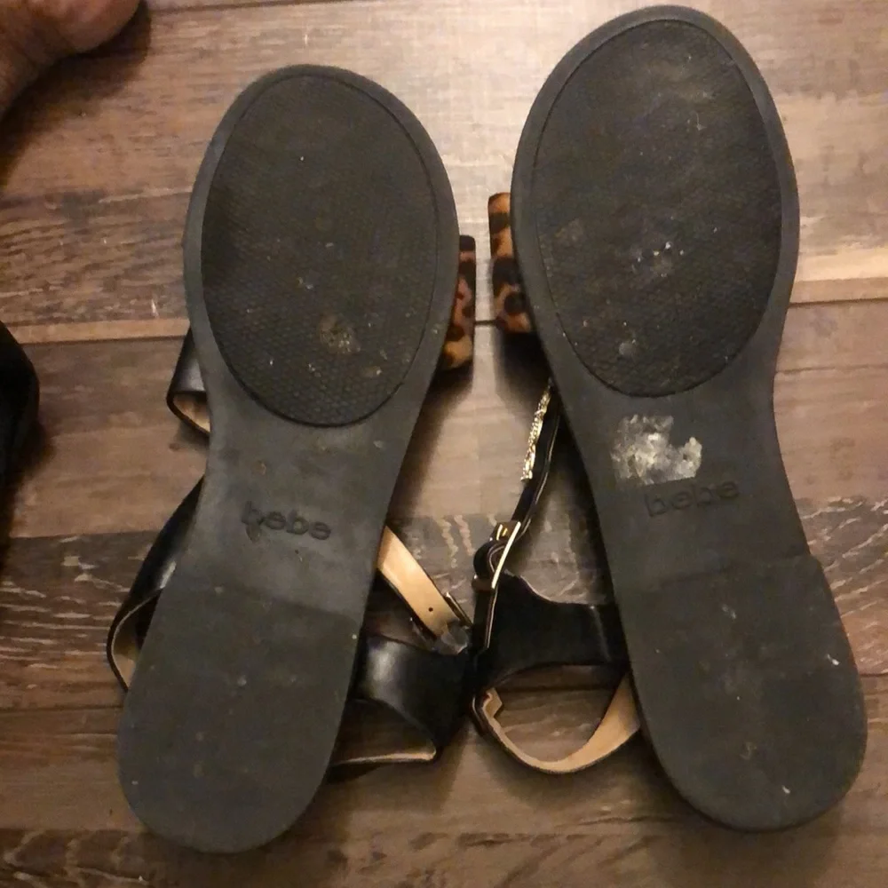 Bebe Leopard print sandals - Picture 3 of 3